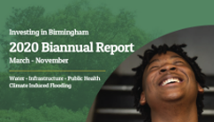 Investing in Birmingham 2020 Biannual Report Cover