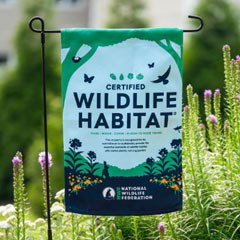 Certified Wildlife Habitat Garden Flag