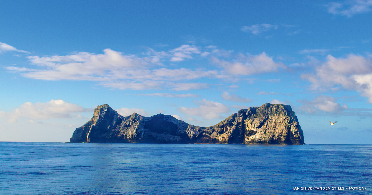 An image of Nihoa, part of Papahānaumokuākea Marine National Monument.