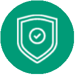 Badge with checkmark icon