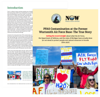 PFAS Contamination at the Former Wurtsmith Air Force Base Case Study